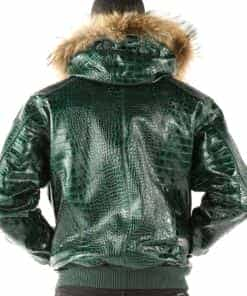 Pelle Pelle Basic Nile Green Two-Tone Cayman Jacket