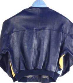 Pelle Pelle Blue Leather Bomber Jacket