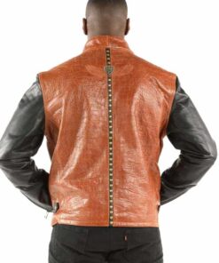 Pelle Pelle China Collar Biker Brown Jacket