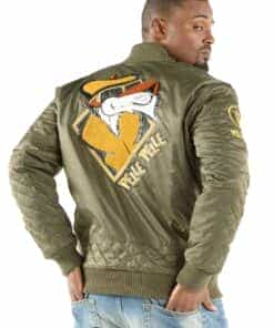 Pelle Pelle Cool Cat Flight Olive Bomber Jacket