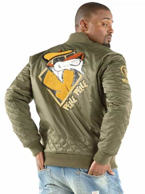 Pelle Pelle Cool Cat Flight Olive Bomber Jacket