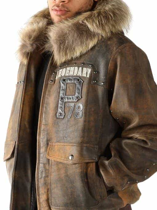 Pelle Pelle Forever Fearless Fur Hood Leather Jacket