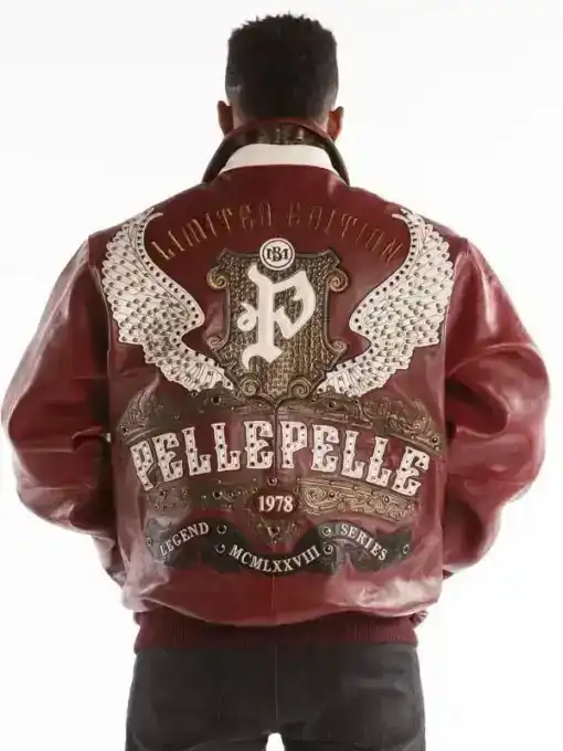 Pelle Pelle Mens Barcelona Varsity Leather Jacket