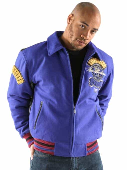 Pelle Pelle Men's The World Tour Blue Jacket