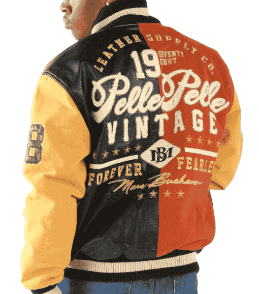 1978 pelle pelle forever fearless varsity jacket