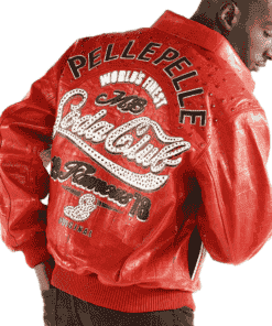 1978 pelle pelle soda club red leather jacket