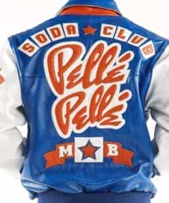 Blue Pelle Pelle Soda Club Leather Jacket