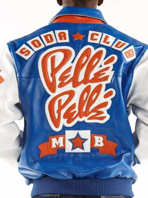 Blue Pelle Pelle Soda Club Leather Jacket