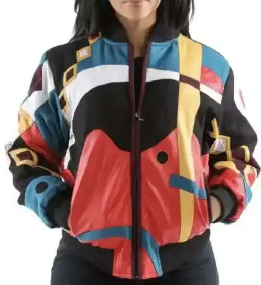 Ladies Pelle Pelle Wool Abstract Jacket