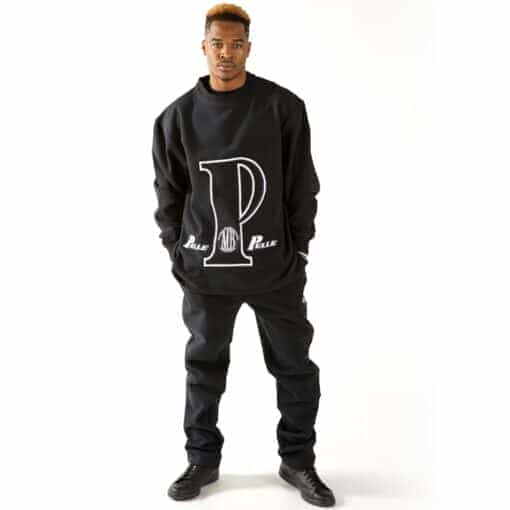 Pelle Pelle Black Sweatshirt Trouser