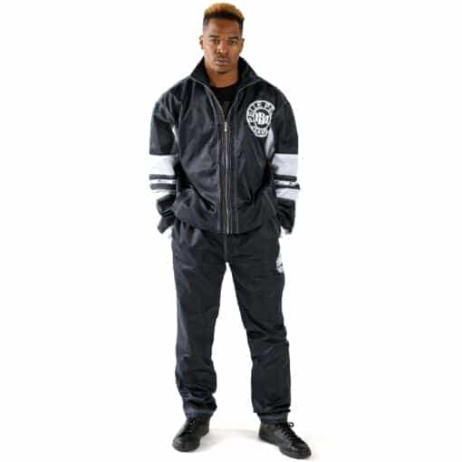 Pelle Pelle MB Jean Nylon Black Old School Warm Up Tracksuit