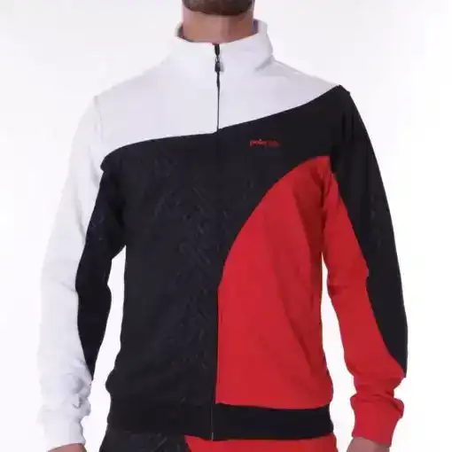 Pelle Pelle Mens Black & Red Tracksuit