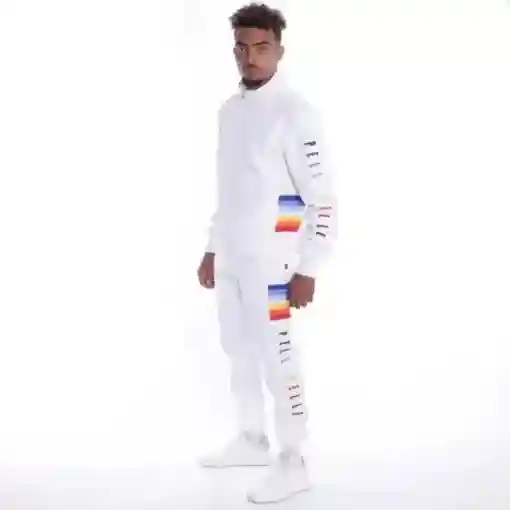 Pelle Pelle Mens Color Blind White Tracksuit