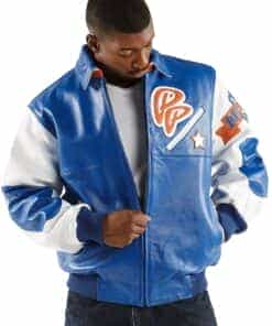 Pelle Pelle Soda Club Blue Leather Jacket