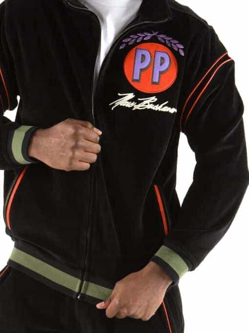 Pelle Pelle Throwback Series Velour Black Tracksuit