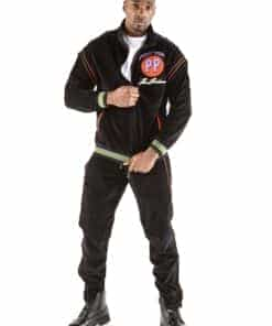 Pelle Pelle Throwback Series Velour Warmup Black Tracksuit