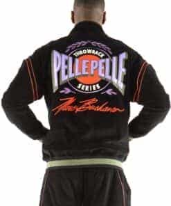 Pelle Pelle Throwback Velour Warmup Black Tracksuit