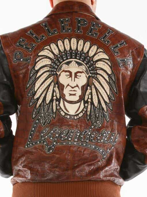 mens pelle pelle legendary indian chief leather jacket