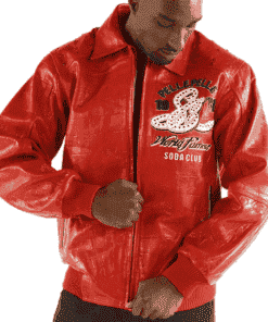 pelle pelle 1978 soda club red leather jacket