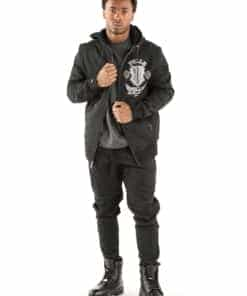 pelle pelle eye on the prize warmup black track suit