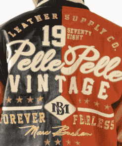 pelle pelle forever fearless varsity jacket