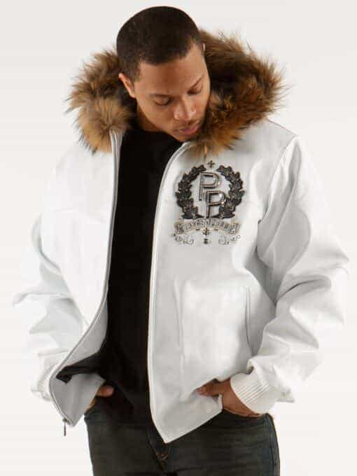 pelle pelle live like a king white jacket