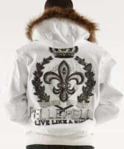 pelle pelle live like a king white leather jacket