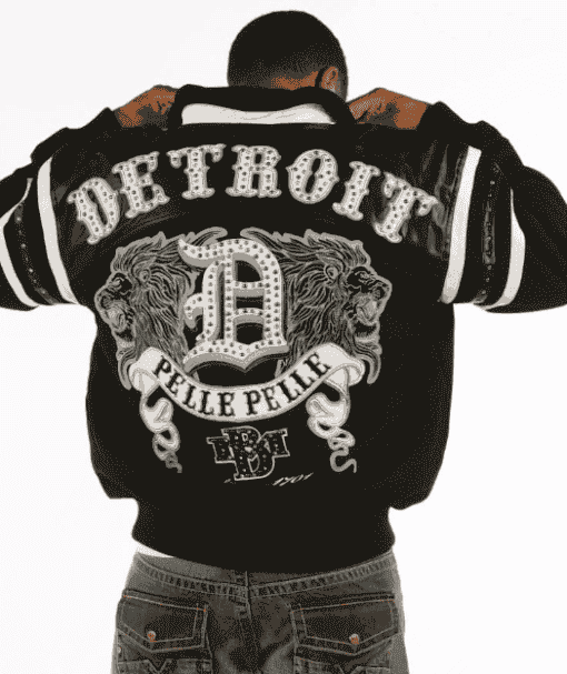 pelle pelle men’s black detroit jacket