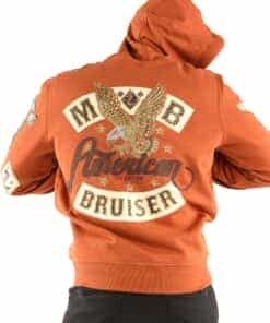 pelle pelle new american bruiser orange hoodie