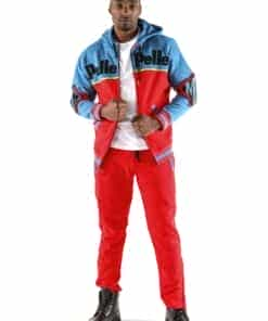 pelle pelle throwback soda club red track suit