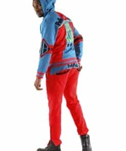 pelle pelle throwback soda club warm up red track suit