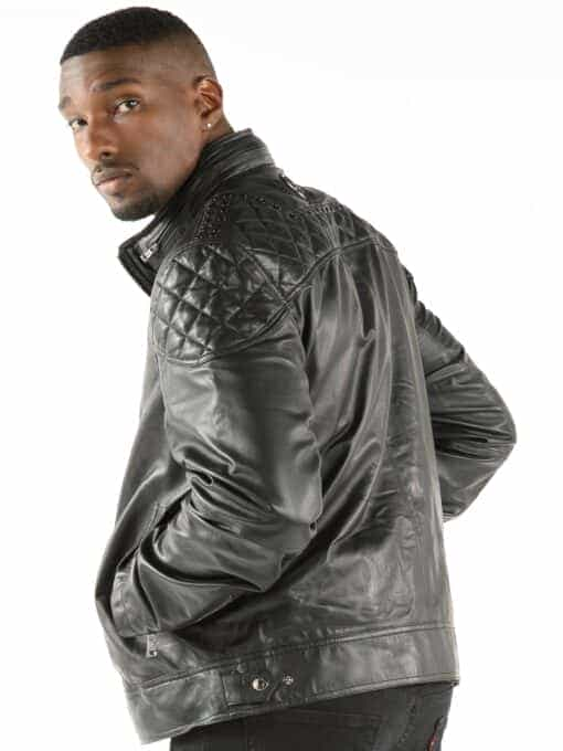 metro moto black leather jacket