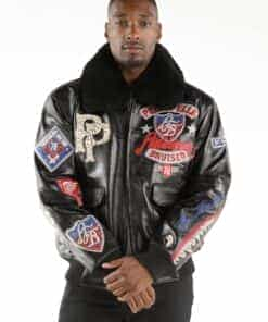 pelle pelle american bruiser black leather jacket