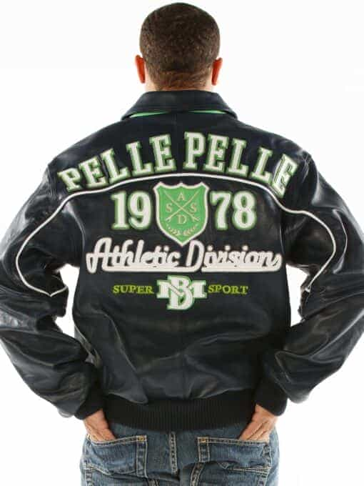 pelle pelle athletic division leather jacket