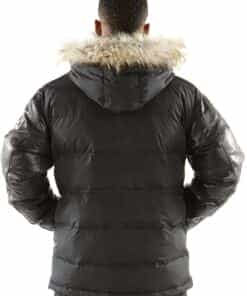 pelle pelle bubble butter parka black coat