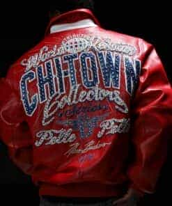 pelle pelle chi-town red leather jacket