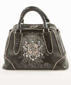 pelle pelle ladies black leather handbag