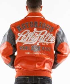 pelle pelle orange notorious leather jacket