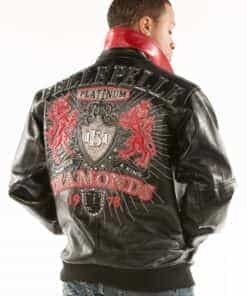 pelle pelle platinum & diamonds leather jacket