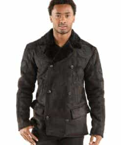 pelle pelle victory pea black coat