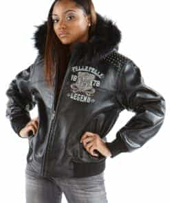 ladies pelle pelle live like a queen die like a legend black leather jacket