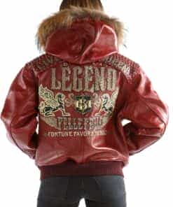 ladies pelle pelle live like a queen die like a legend maroon leather jacket