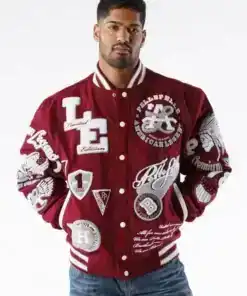 pelle pelle american legend red varsity jacket