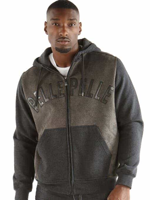 pelle pelle charcoal hoodie