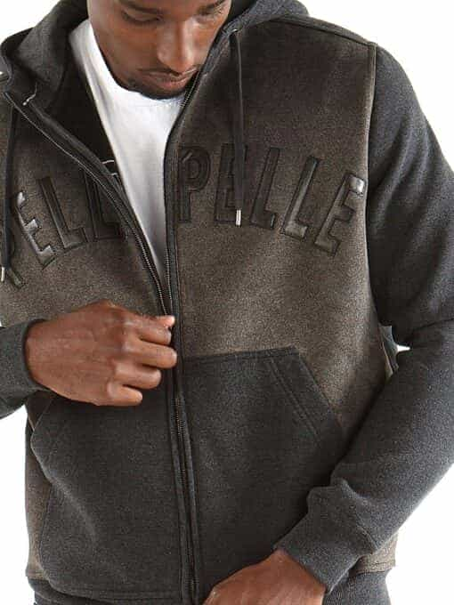 pelle pelle charcoal midlayer