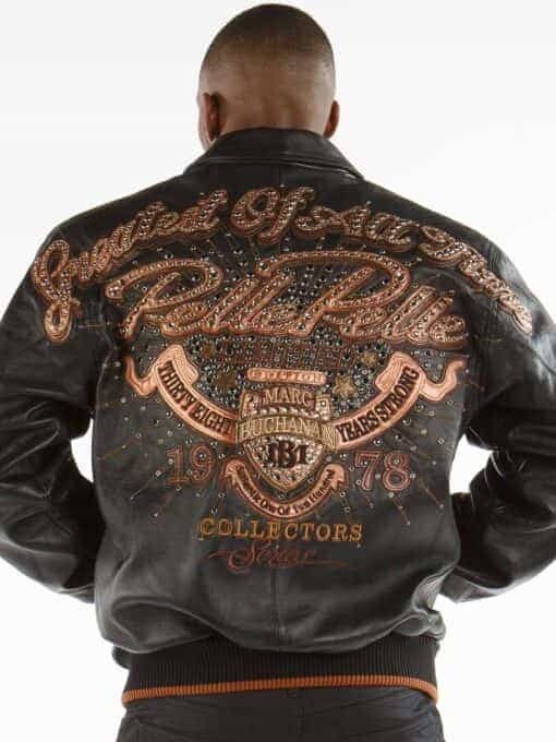 pelle pelle greatest of all time black and brown jacket