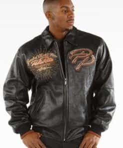 pelle pelle greatest of all time black and brown leather jacket