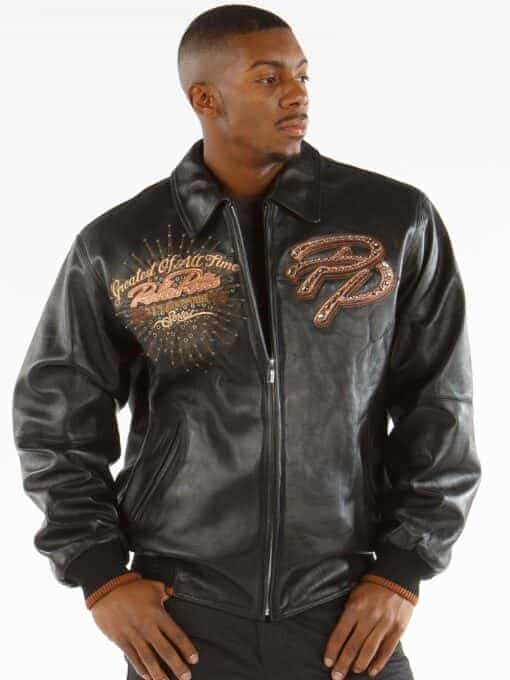 pelle pelle greatest of all time black and brown leather jacket