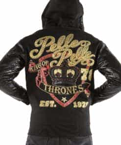 pelle pelle king of thrones black cabernet midlayer