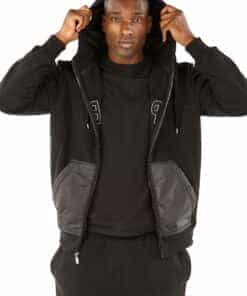 pelle pelle nylon hooded midlayer tracksuit